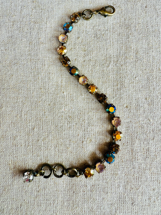 Amy Neutral Crystal Tennis Bracelet