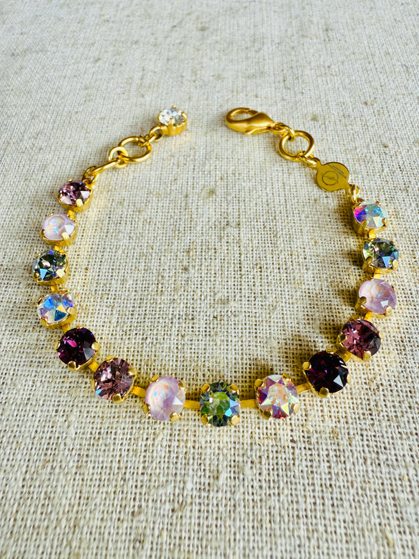 Carlie Amethyst Crystal Tennis Bracelet