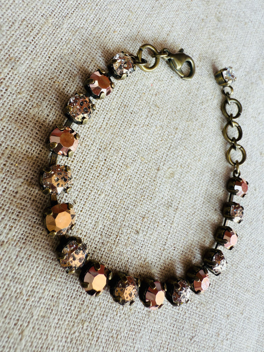 Nya Neutral Crystal Tennis Bracelet
