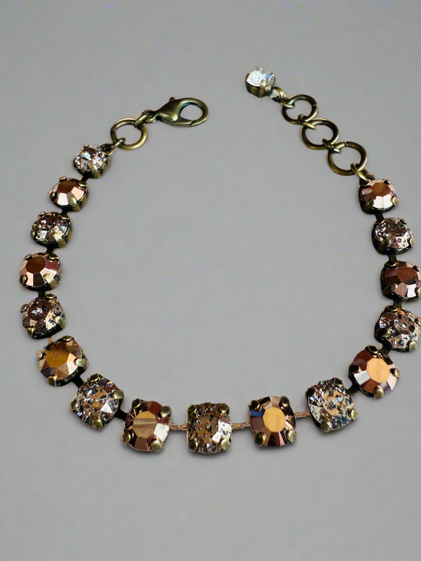 Nya Neutral Crystal Tennis Bracelet