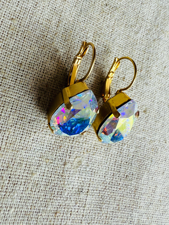 Gracelyn Pear Shaped Crystal Dangle Earrings