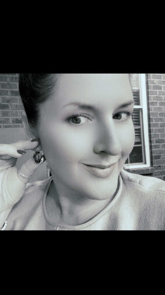 Patsy Dangle Graphite Crystal Earrings