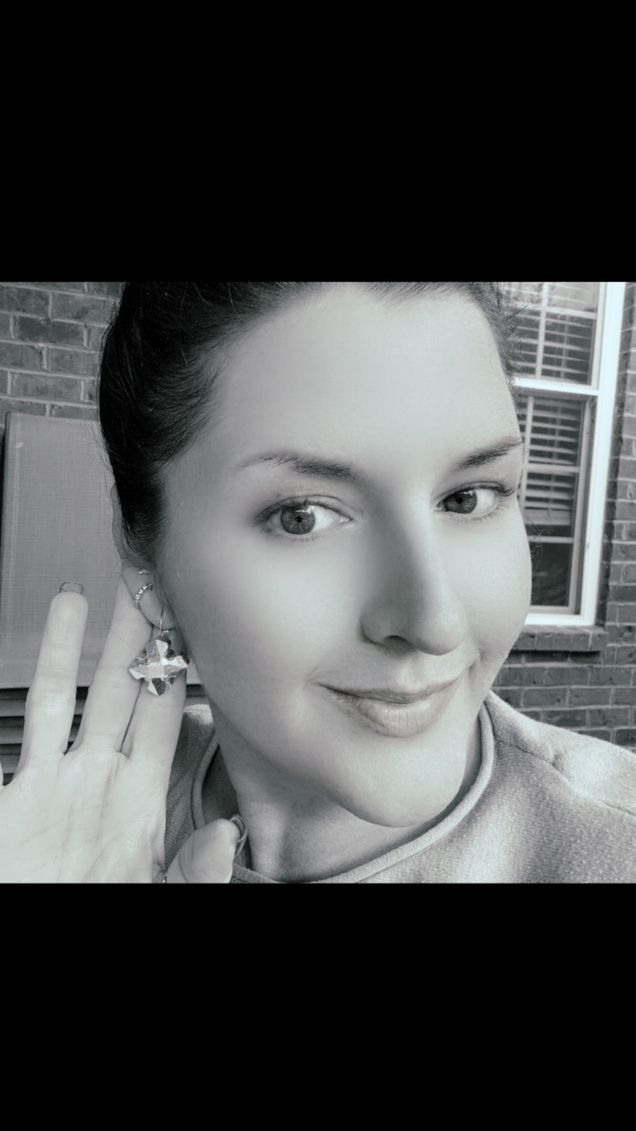 Arden Greek Cross Crystal Earrings - Shabby To Chic Jewelry