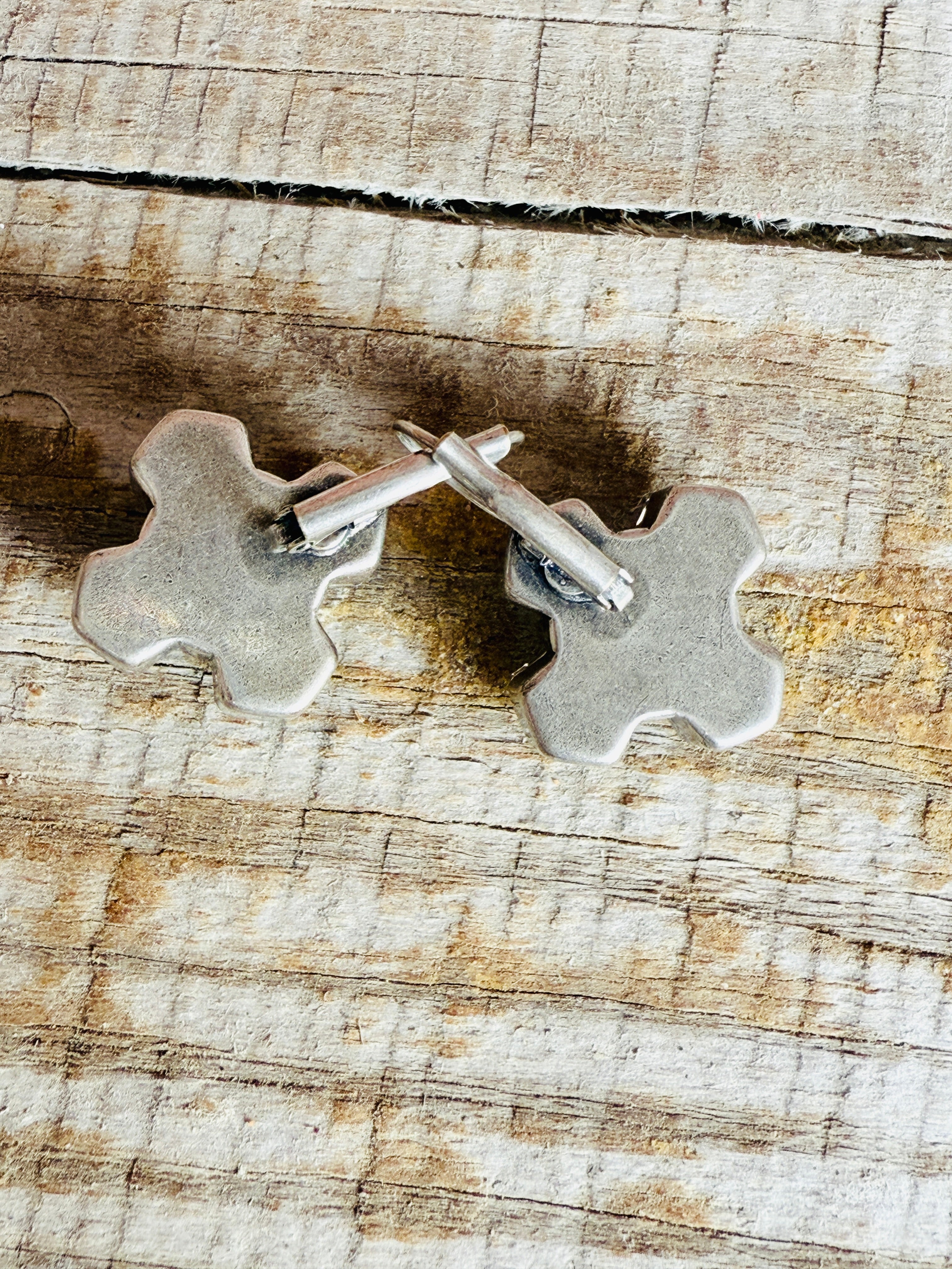 Arden Greek Cross Crystal Earrings - Shabby To Chic Jewelry