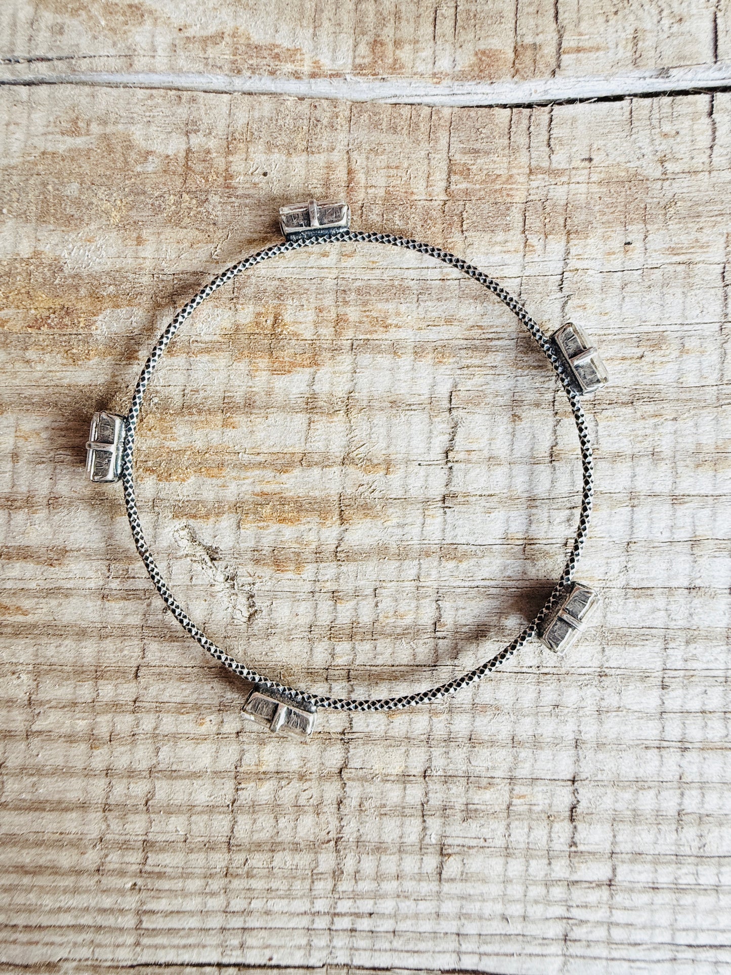 Alexandria Petite Silver Bangle Bracelet