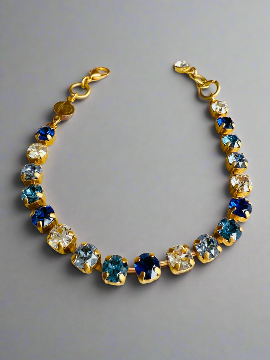 Avery Sapphire Crystal Tennis Bracelet
