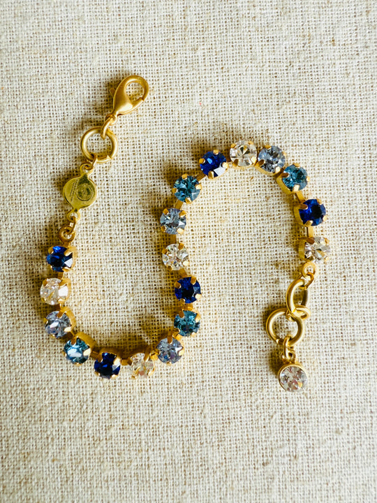 Avery Sapphire Crystal Tennis Bracelet