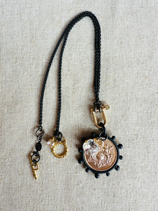 Anne Coin Pendant Necklace - Shabby To Chic Jewelry