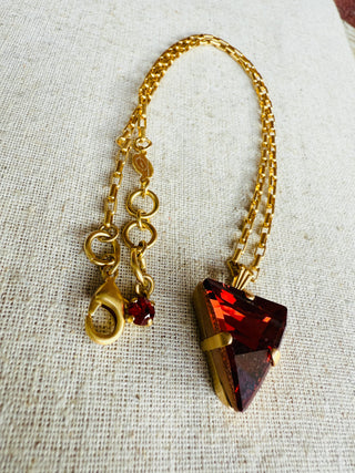 Riley Triangle Crystal Necklace - Shabby To Chic Jewelry