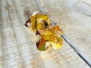 Claire Greek Cross Crystal Earrings - Shabby To Chic Jewelry