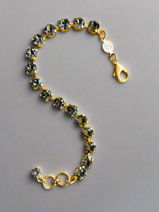 Alyssa Gold Crystal Tennis Bracelet