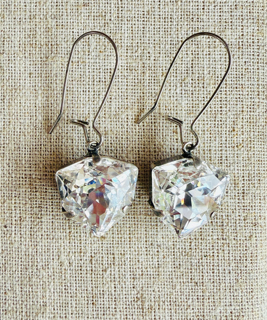 Sallie Crystal Teardrop Dangle Earrings