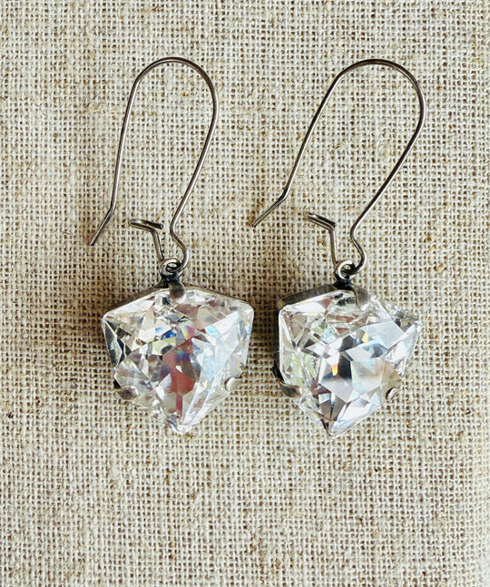 Sallie Crystal Teardrop Dangle Earrings