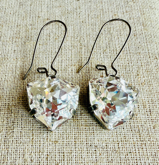 Sallie Crystal Teardrop Dangle Earrings