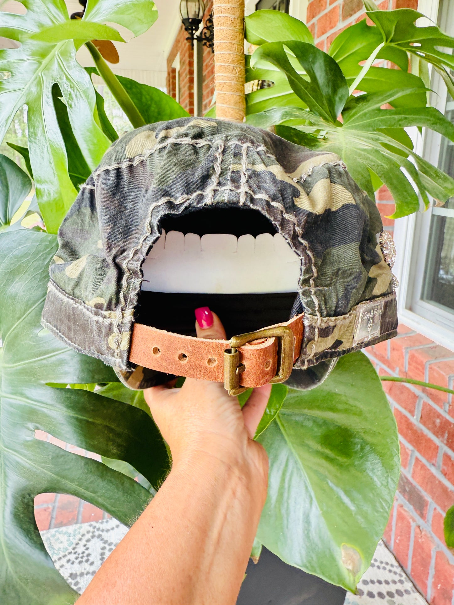 Eve Women's Crystal Embellished Cadet Hat
