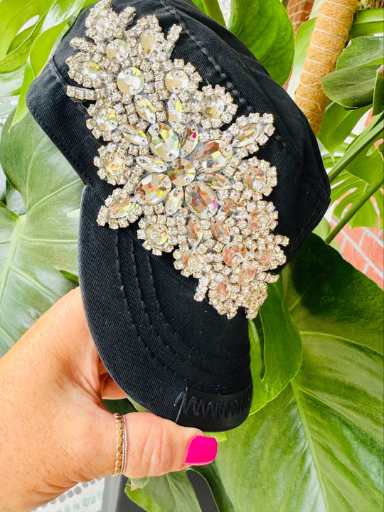 Eve Women's Crystal Embellished Cadet Hat