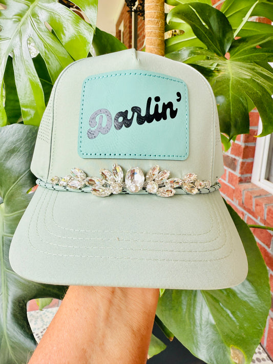 Women's "Darlin" Crystal Embellished Hat