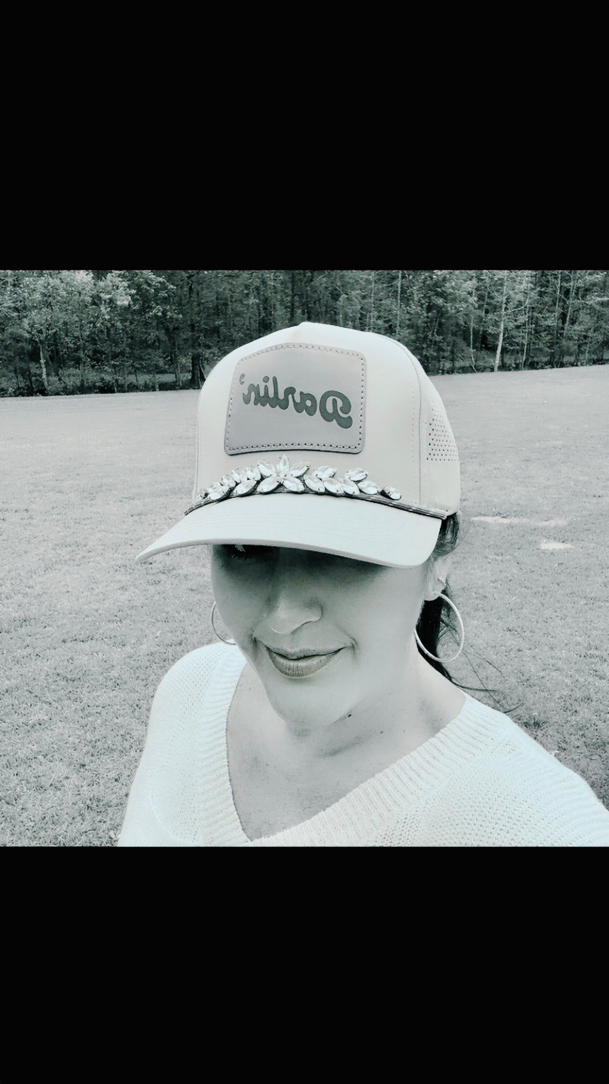 Women's "Darlin" Crystal Embellished Hat
