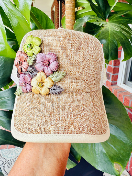 Emily Women's Floral Glitz Trucker Hat