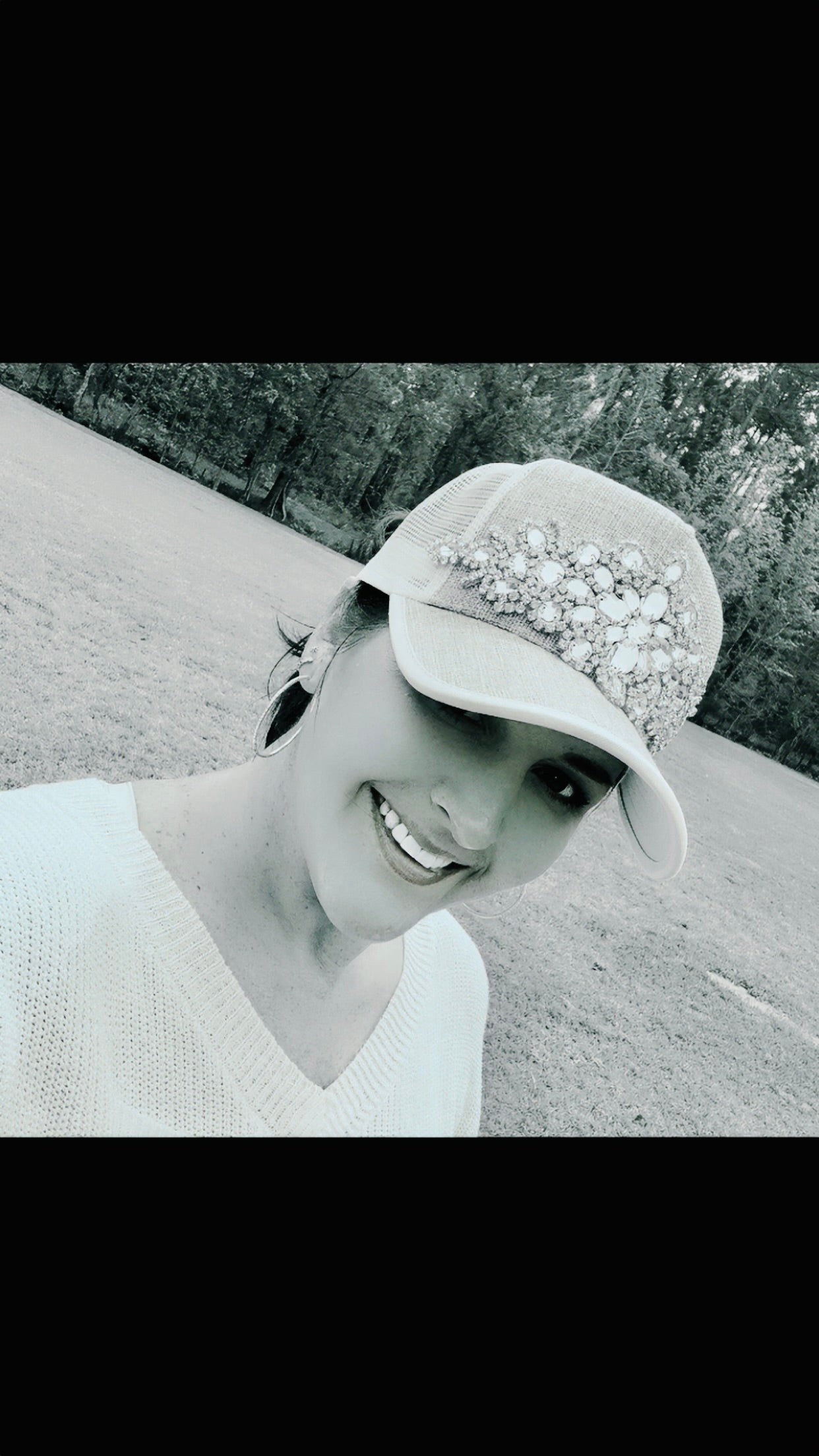 Erin Women's Two Toned Glitz Trucker Hat
