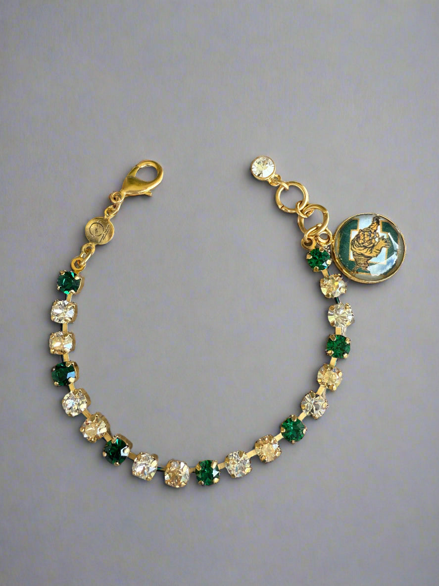Conway Tigers Crystal Tennis Bracelet