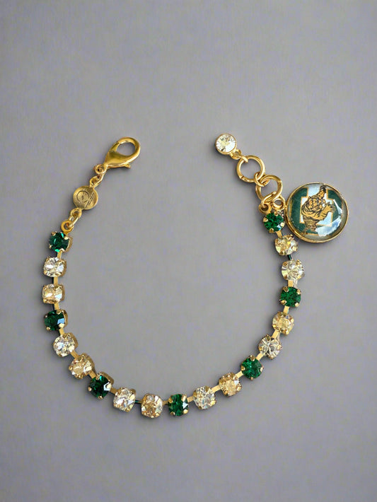 Conway Tigers Crystal Tennis Bracelet
