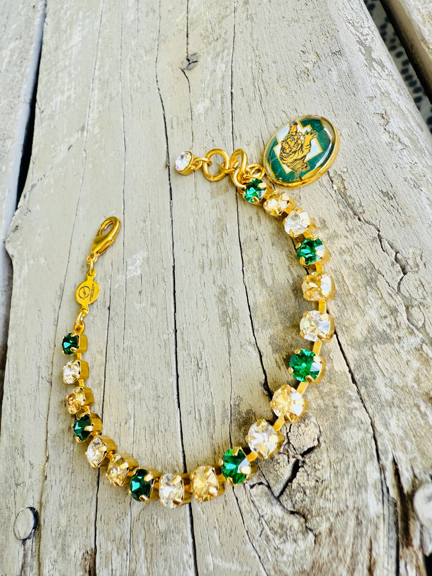 Conway Tigers Crystal Tennis Bracelet