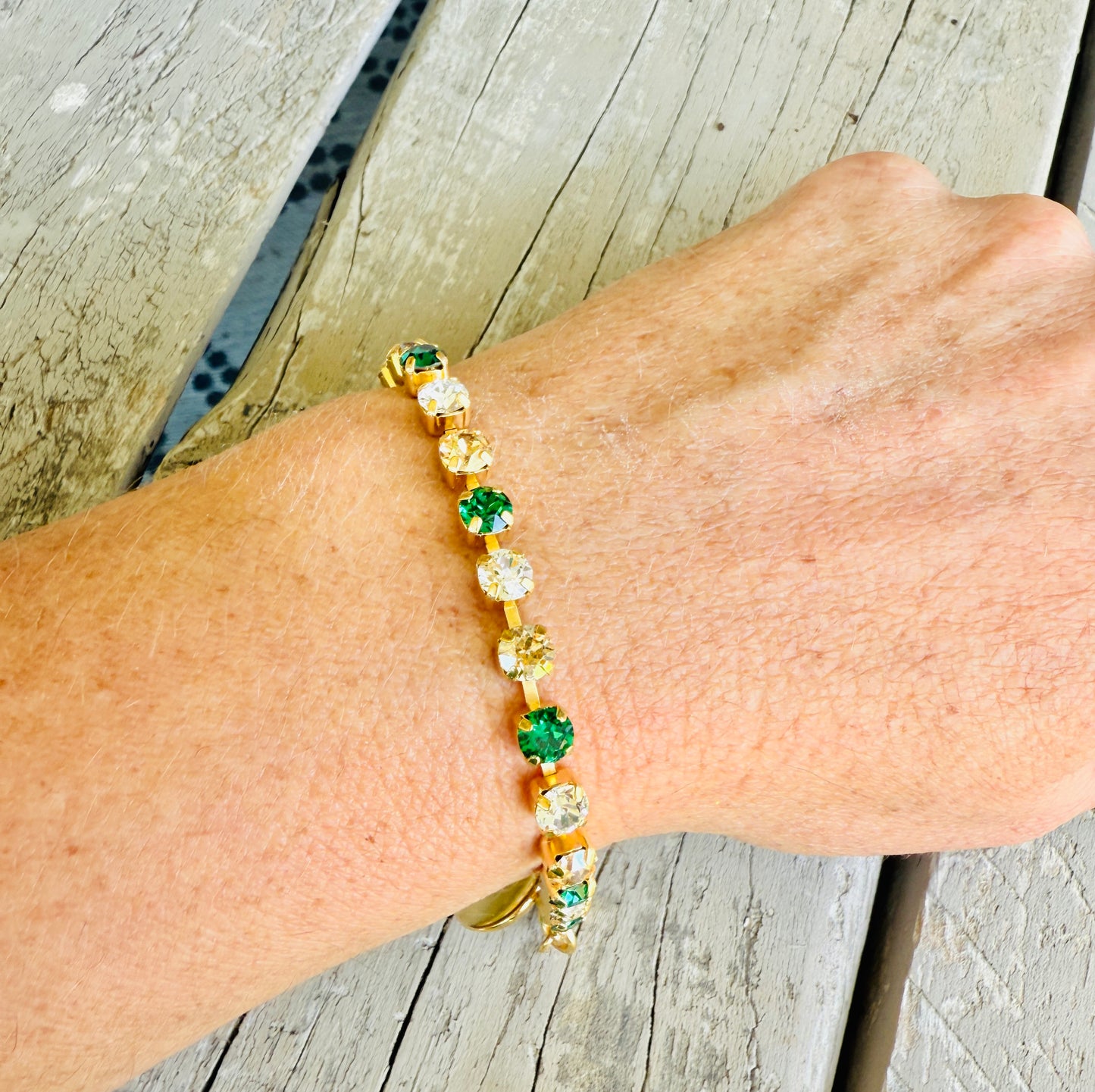 Conway Tigers Crystal Tennis Bracelet