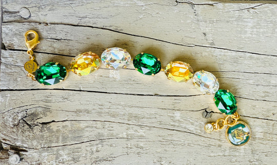 Conway Tiger Oval Cut Crystal Bracelet