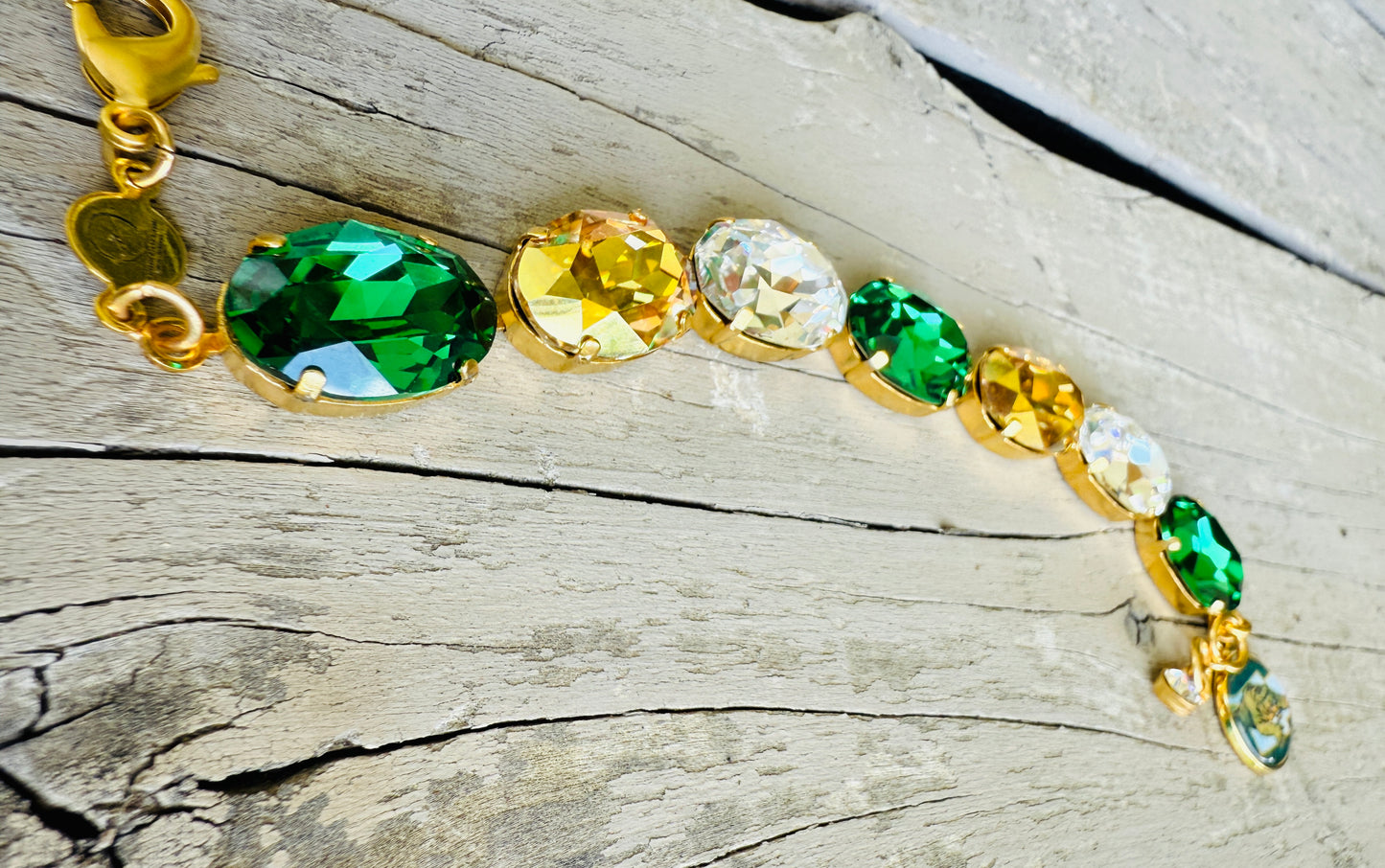 Conway Tiger Oval Cut Crystal Bracelet