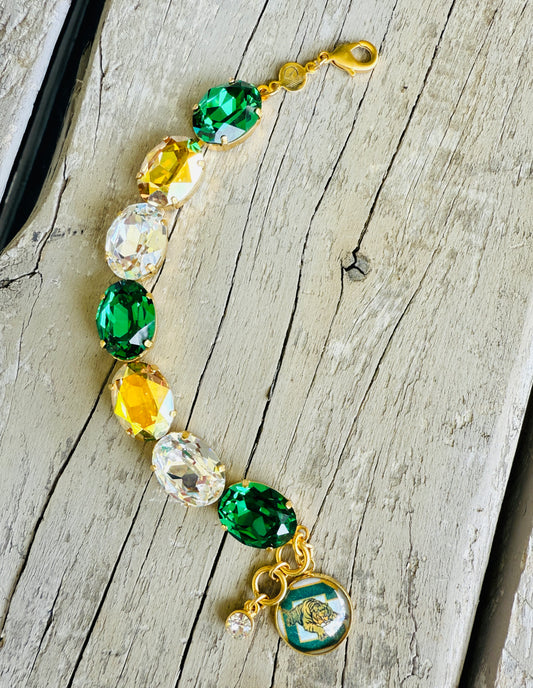 Conway Tiger Oval Cut Crystal Bracelet