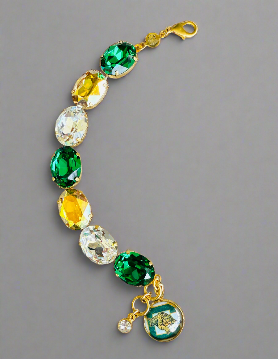 Conway Tiger Oval Cut Crystal Bracelet
