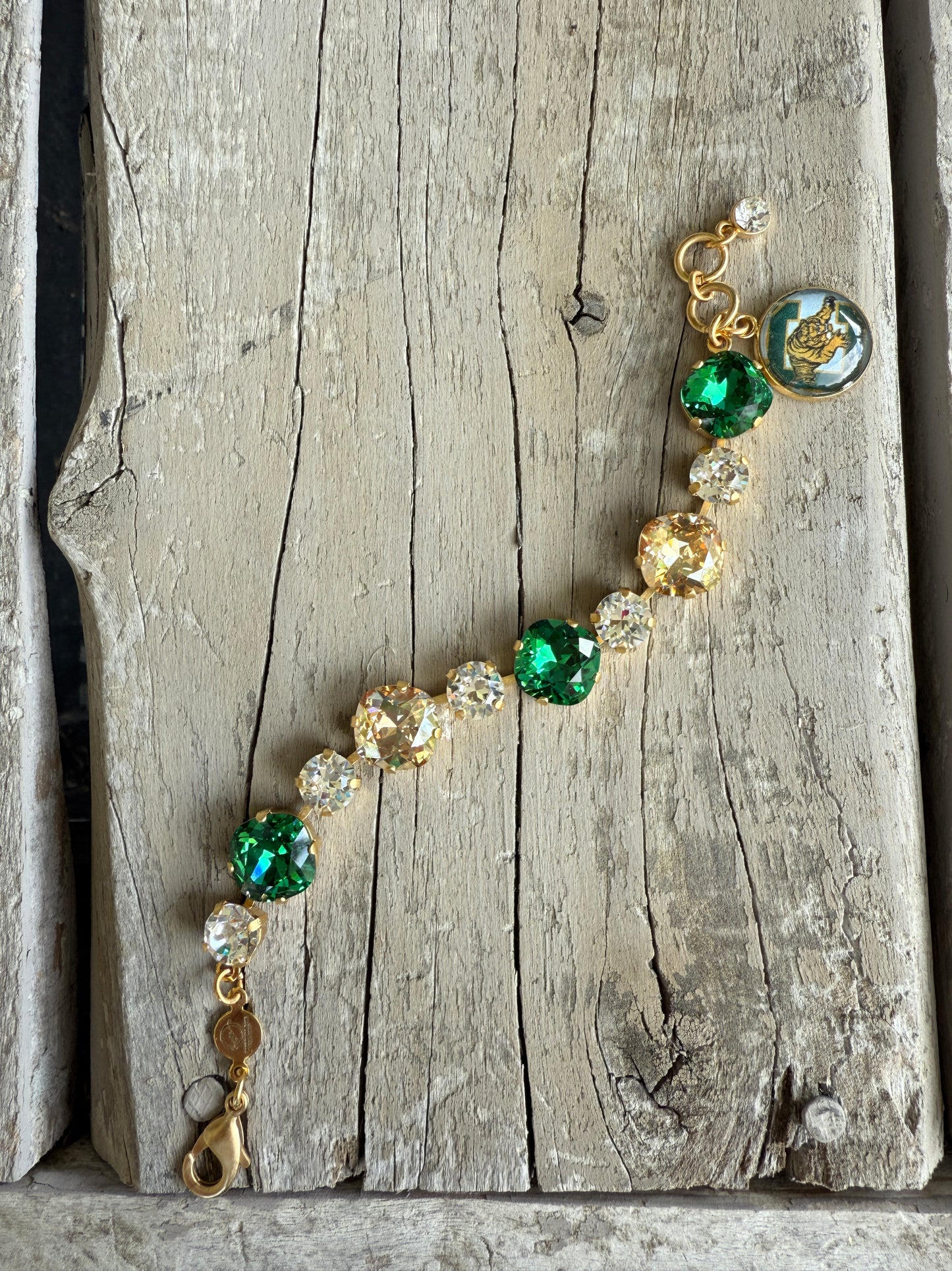 Conway Tigers Crystal Tennis Bracelet